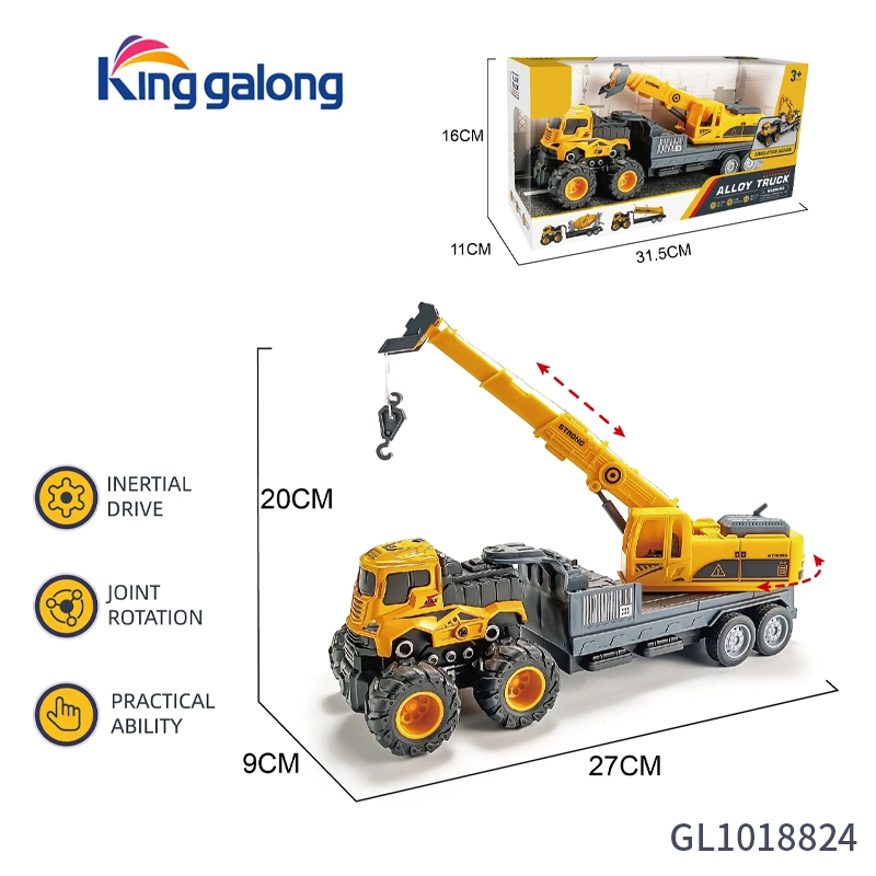 Alimentation d'usine de jouets en plastique de l'ingénierie de l'excavateur voiture camion jouet pour enfants de friction