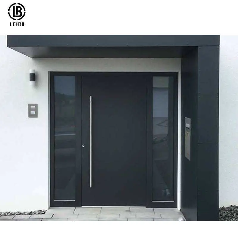 Front Door Design Aluminum Middle Swing Door Is Durable and Fireproof 70