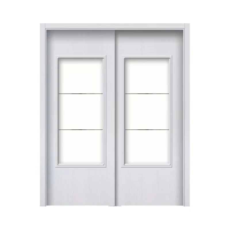 Window Frame WPC Sliding Door Waterproof Interior PVC Door for Sale