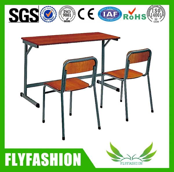 Wooden Desk and Chair School Furniture Sets (SF-08D)