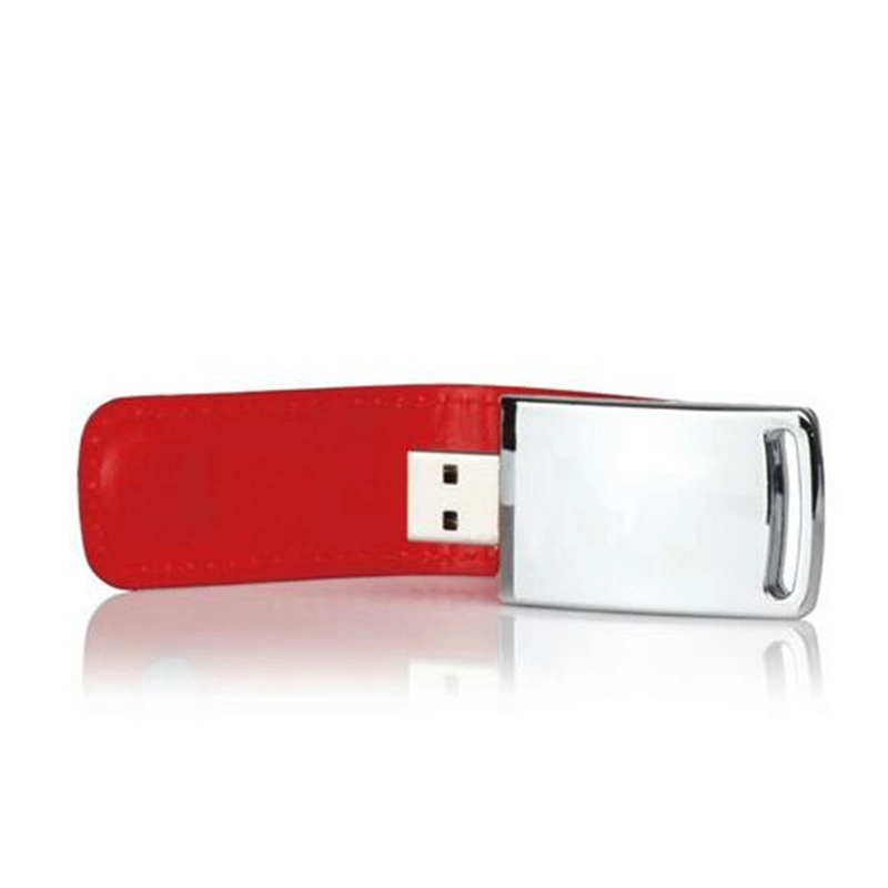 Logo Embossed Hot Leather USB Flash Drive