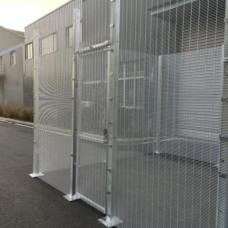 Temporary Site Services Security Door for Construction Perimeter Protection Systems