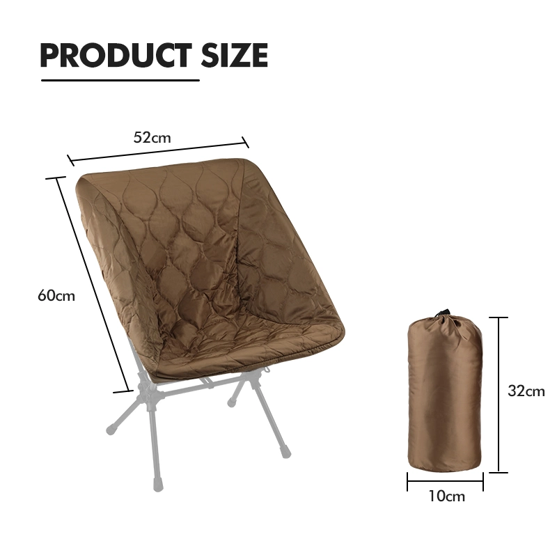 Kinggear Outdoor Furniture Camping Chair Accessories Winter Soft Thick Warm Camping Chair Cover