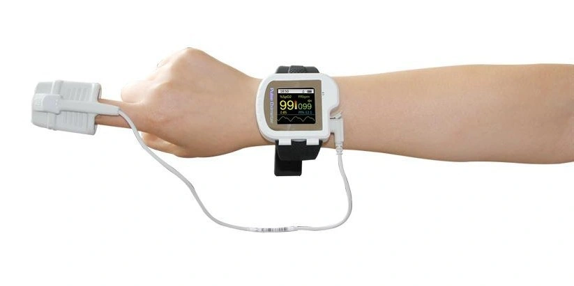 CE&FDA Wrist Pulse Oximeter SpO2 Sensor with Color Display Cms50I