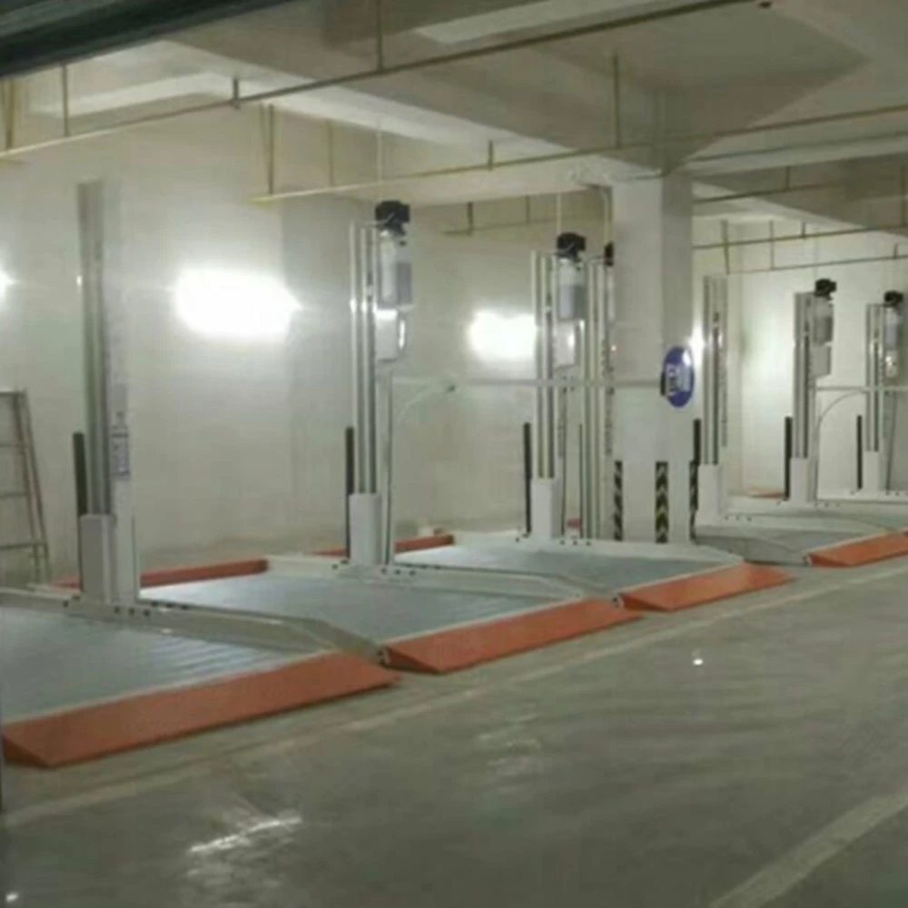 2 Places de parking pour voitures Solution de stationnement en fosse Souterrain