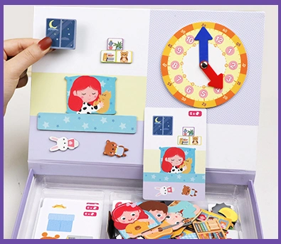 Childhood Educational Toys Time Self-Management Puzzle for Kids Educational