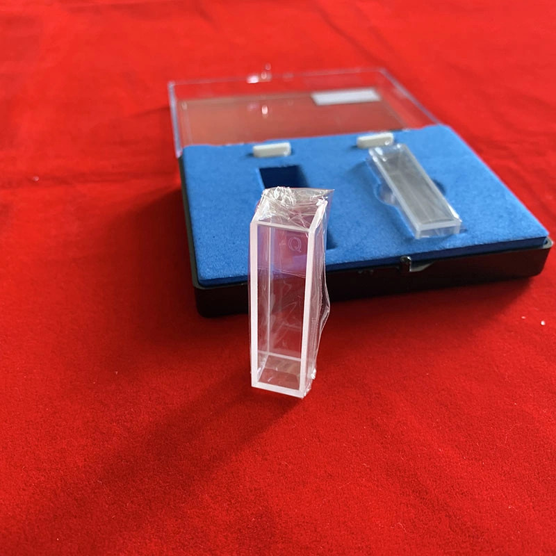 Laboratory Polishing Quartz Glass Cuvette with Lid for UV Absorbance Testing