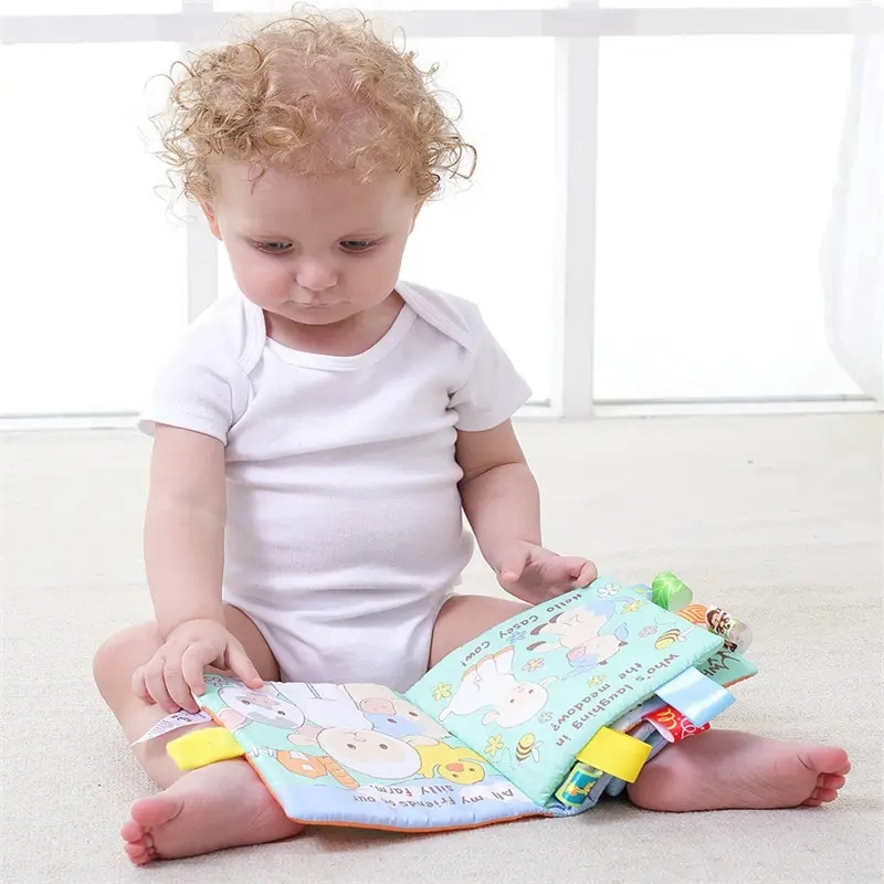 Enfants jouets de style animal apprentissage éducation mignon bébé tissu de bébé Livre