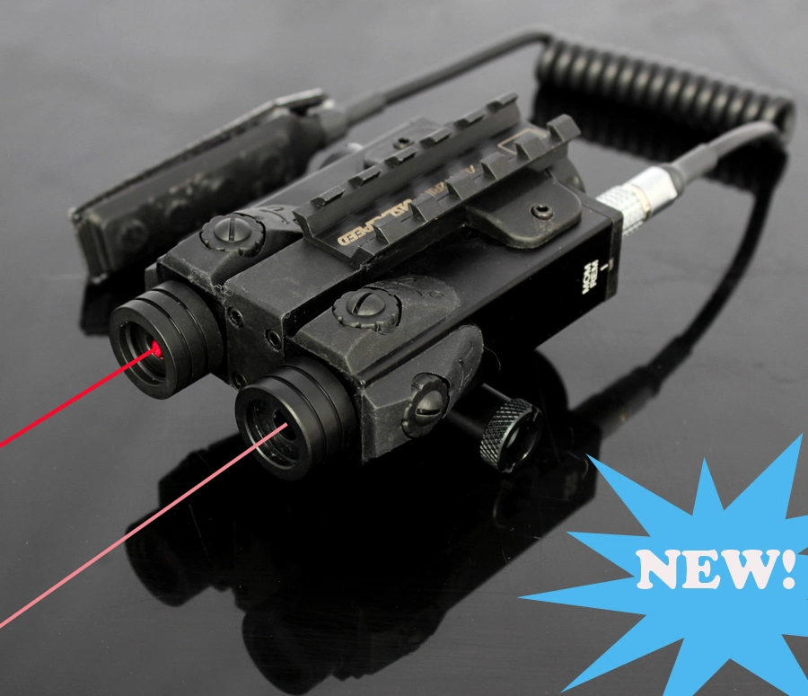 Nuevo Mil-Std Dual Red Laser Sight y el alcance de láser ir COMBINADO (ES-FX-4RIR-ML)