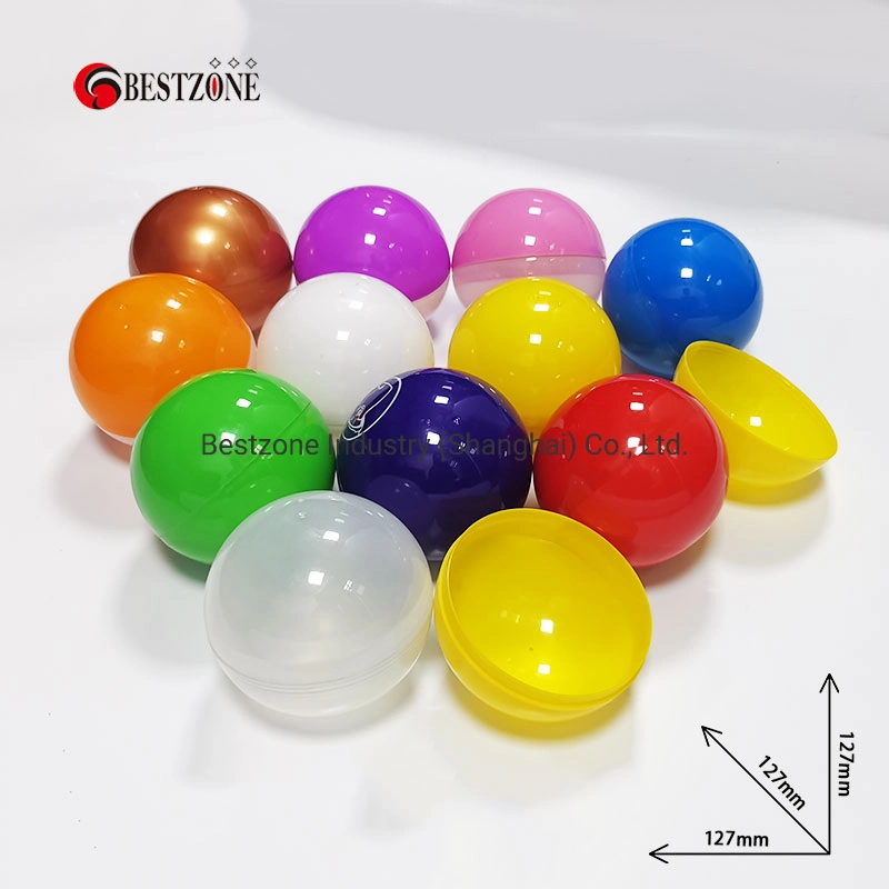 127mm 5 Inch Giant Full Color Plastic Capsule Toys for Gachapon Gumball Toy Machine Price Container Gift Pack