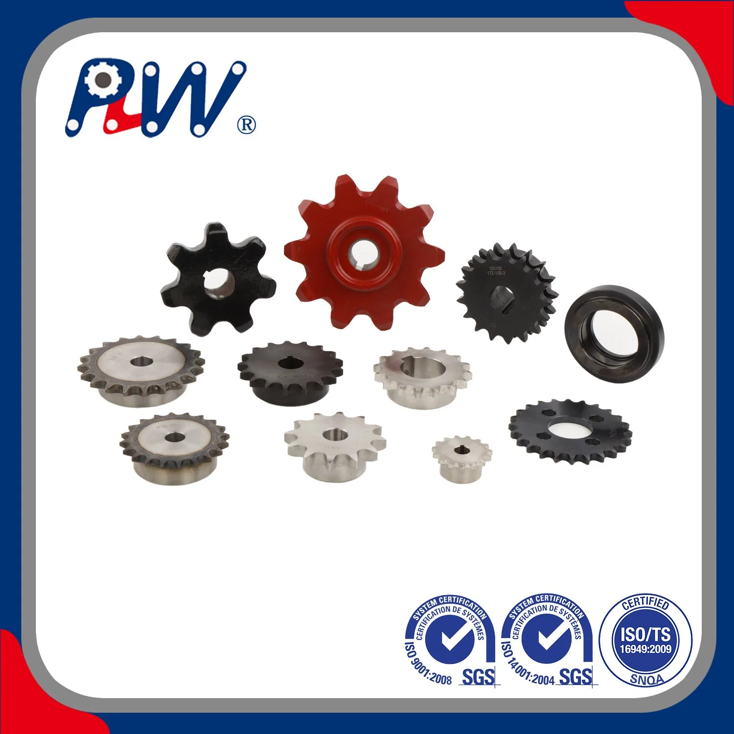 The High Quality Made to Order Roller Chain Sprocket Supply (Standard America, KANA, Europen, ANSI Standard or made to drawing)