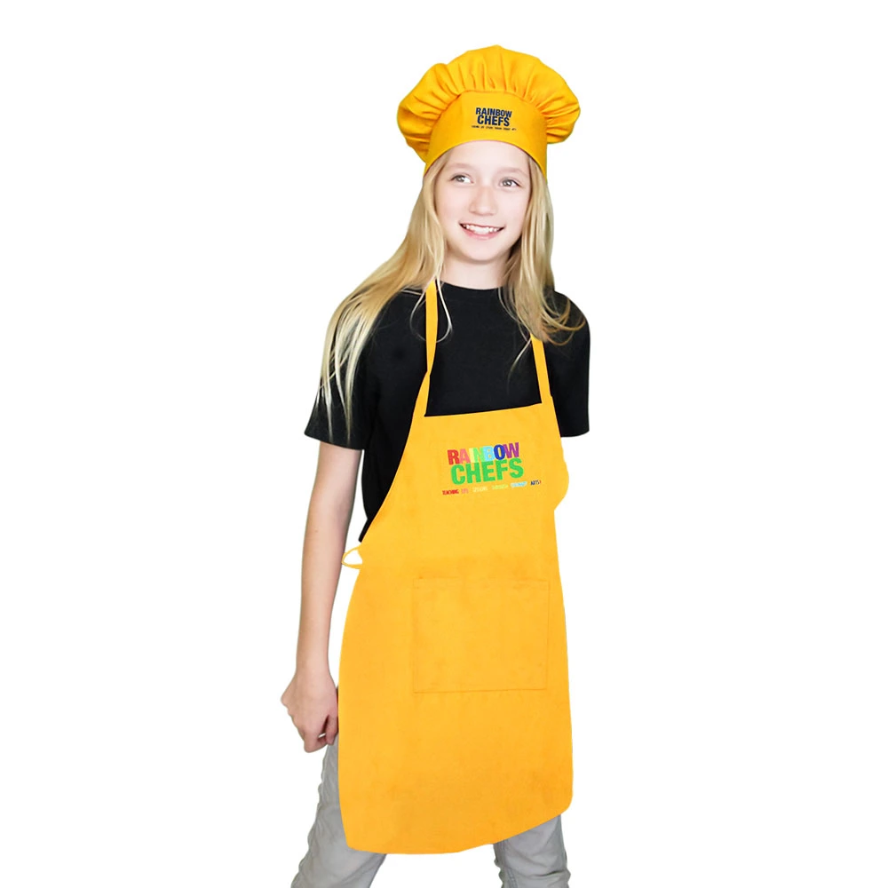 Children Aprons Set Custom Printed Baking Apron Sets Polyester Kids Cooking Apron