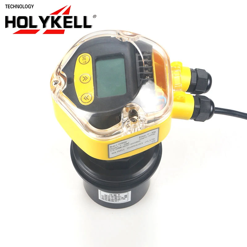 Holykell RS485 Medidor de nivel de tanque de combustible diesel de agua líquida ultrasónica Sensor