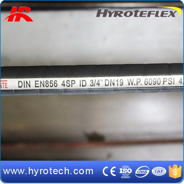 Factory OEM Rubber Hose High Pressure Spiral Reinforced En 856 4sp/4sh