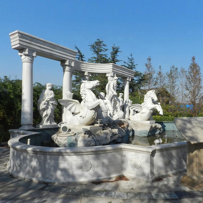 Roman Baroque Style Famous Fontana Di Trevi Marble Fountain for Outdoor Construction