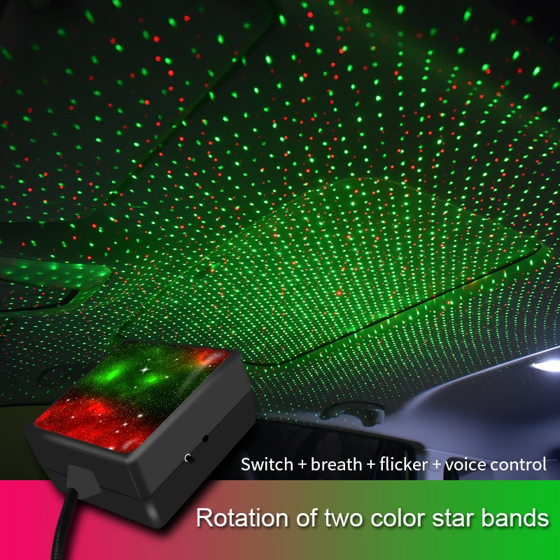 LED techo de coches Star Luz nocturna USB para decoración Techo de techo de coche Luz de estrella