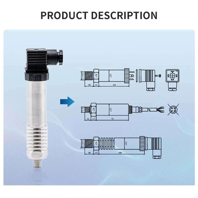 Atech 125 Degrees Celsius Pressure Transmitter Module 4-20 Ma Pressure