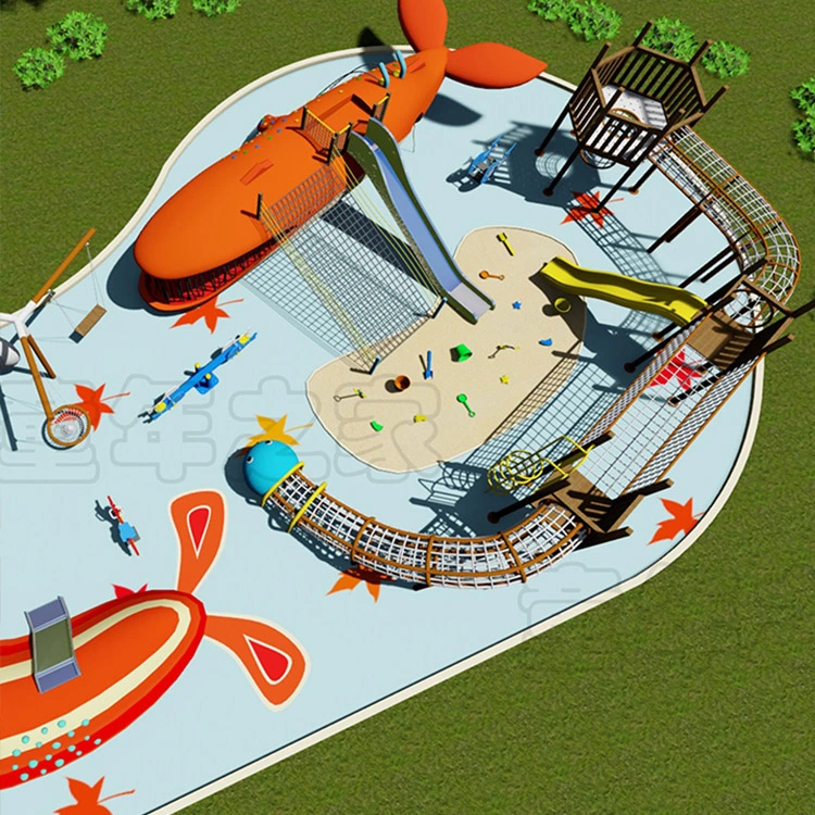 Children's Outward Exploration Games Playground Outdoor Marine Animal Theme Children Park