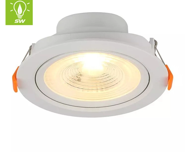 CE RoHS Approved Downlight IP33 Furnishing Interior Lighting 3W 6W 9W 12W 15W 18W 24W LED SMD COB Adjustable Ceiling Lamp Panel Light with Warm Cool Pure White