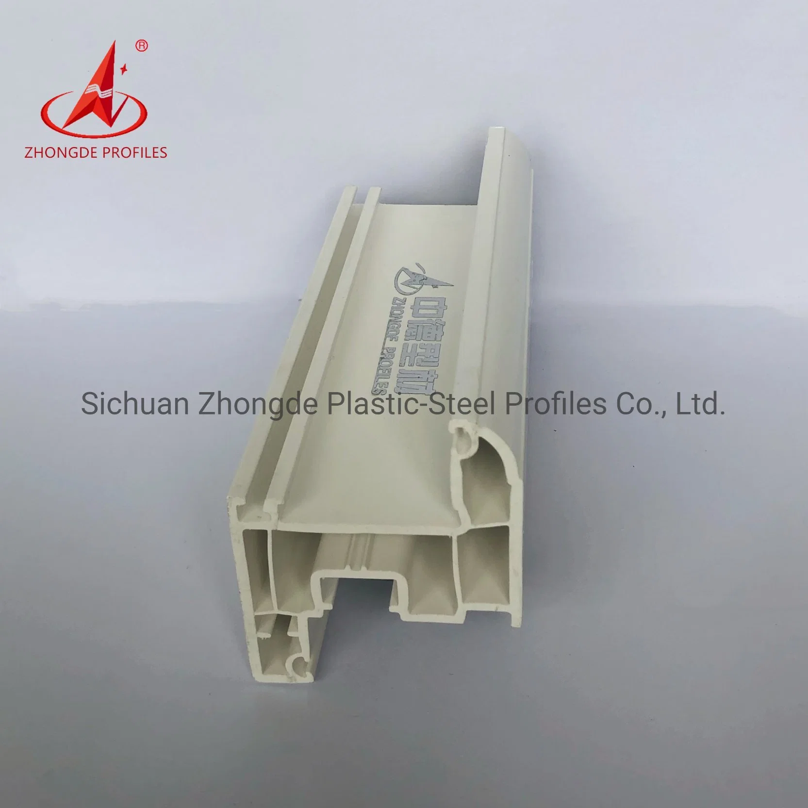 Zhongde 2023 Newly Developed Auxiliary UPVC /PVC plastic Profiles 1.7-2.8 mm Thickness Excellent Performance of Windows Doors Profiles for Hous Window and Door.