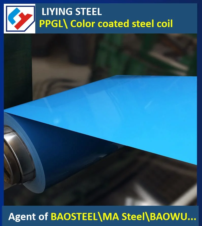 Baosteel Cold-Rolled 0.3-2.0 Ral Blue White Color Coated Steel Coil Aluminum Sheet