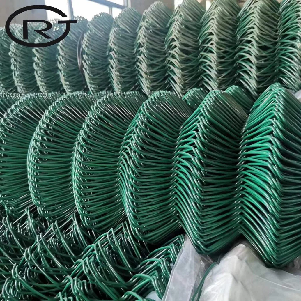 Woven Wire Mesh Diamond Fencing Price Garden PVC Coated Chain Link Fence