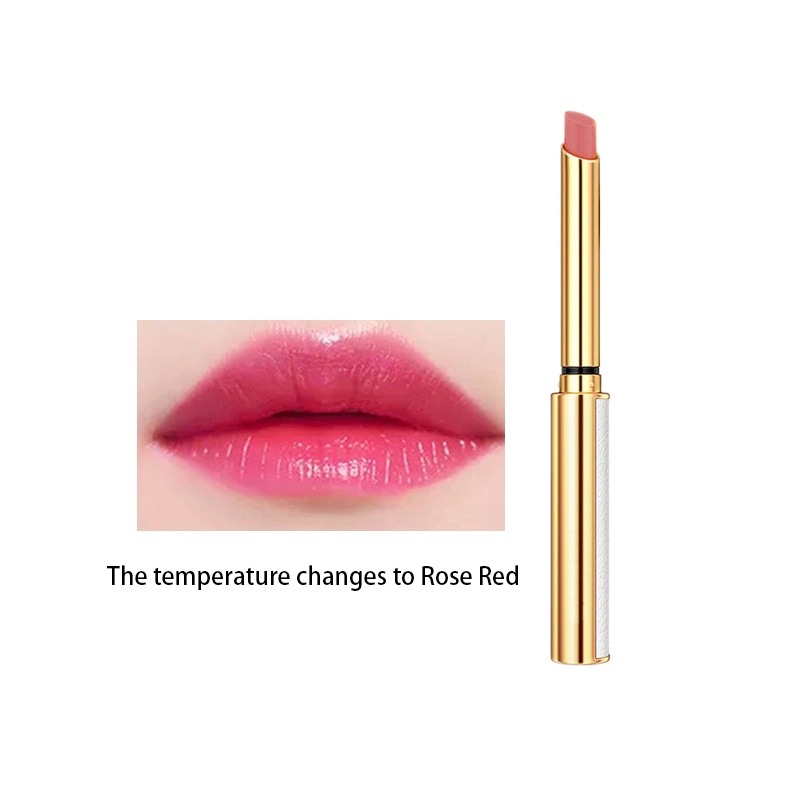 OEM Leather Small White Tube Temperature Sensitive Color Changing Moisturizing Lipstick