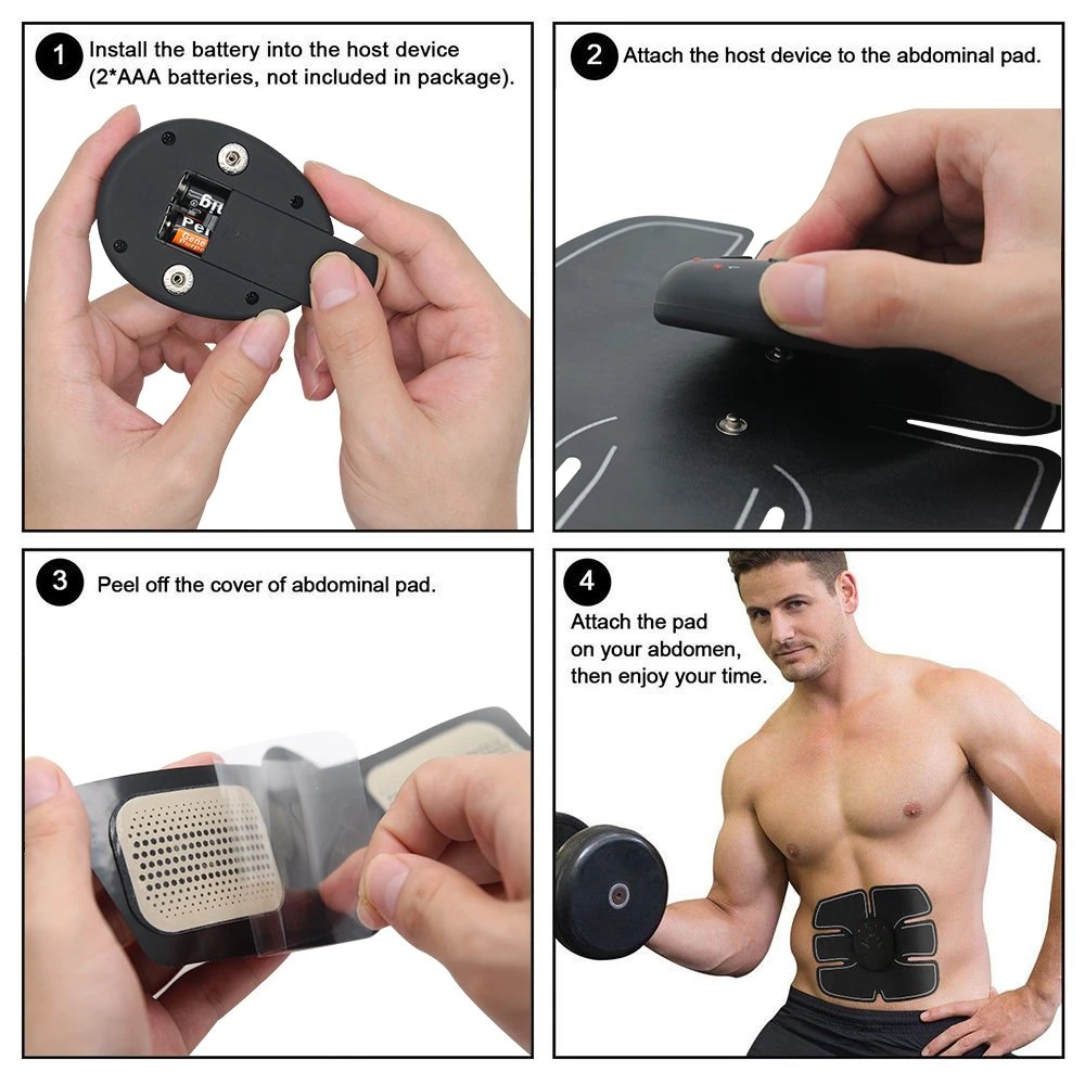 Body Exerciser Six Pad Effective Thin-Abdominal Muscle