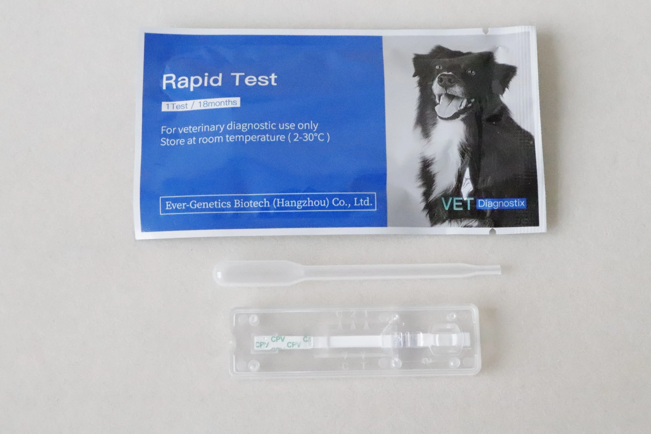 Parvovirus canino veterinaria Prueba rápida de virus Cpv Kit de pruebas de diagnóstico