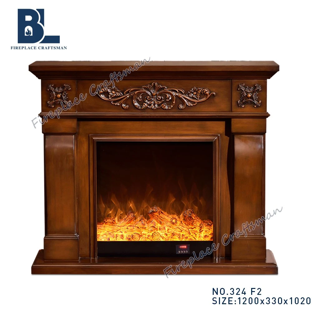 Китай оптовая торговля цельной древесины из дуба электрический камин Mantel объемного звучания с вкладышем