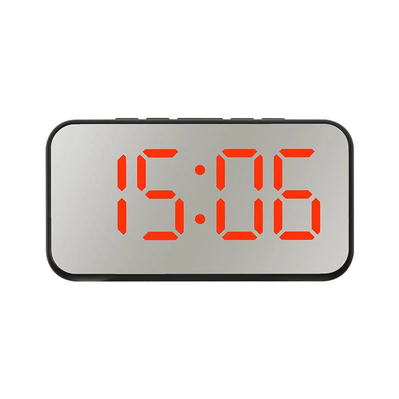 BSCI Audited OEM Small and Simple Digital Alarm Clock Mirror LED Clock