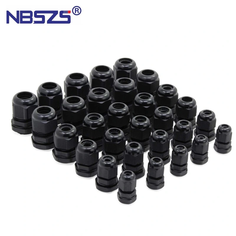 Pg7, Pg9, Pg11, Pg13.5, Pg16, Pg19 Waterproof Plastic Nylon Cable Connectors Metal Gland