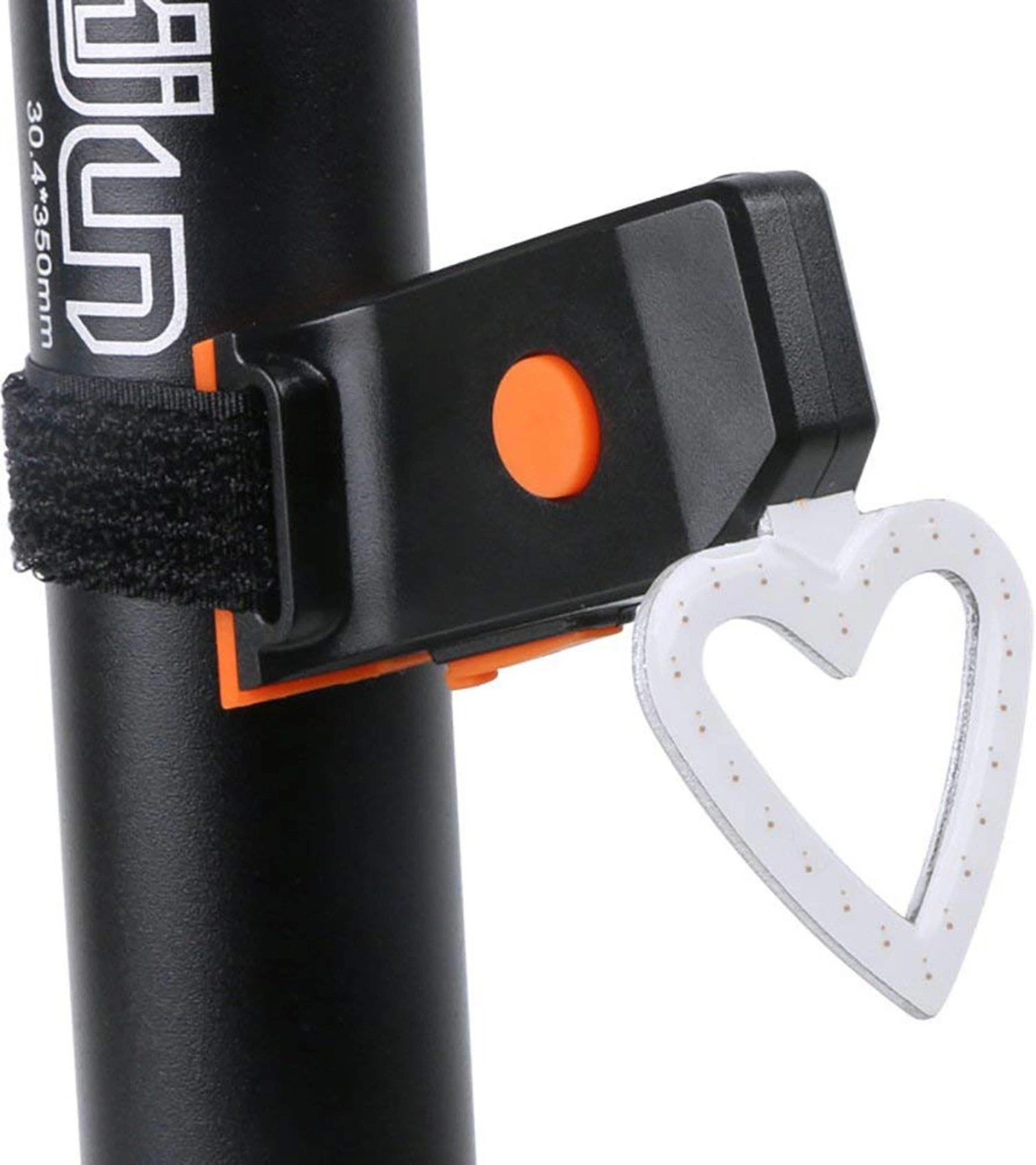 Hot Bone Round Heart-Shaped Cycling Tail Light Warning Safety Riding