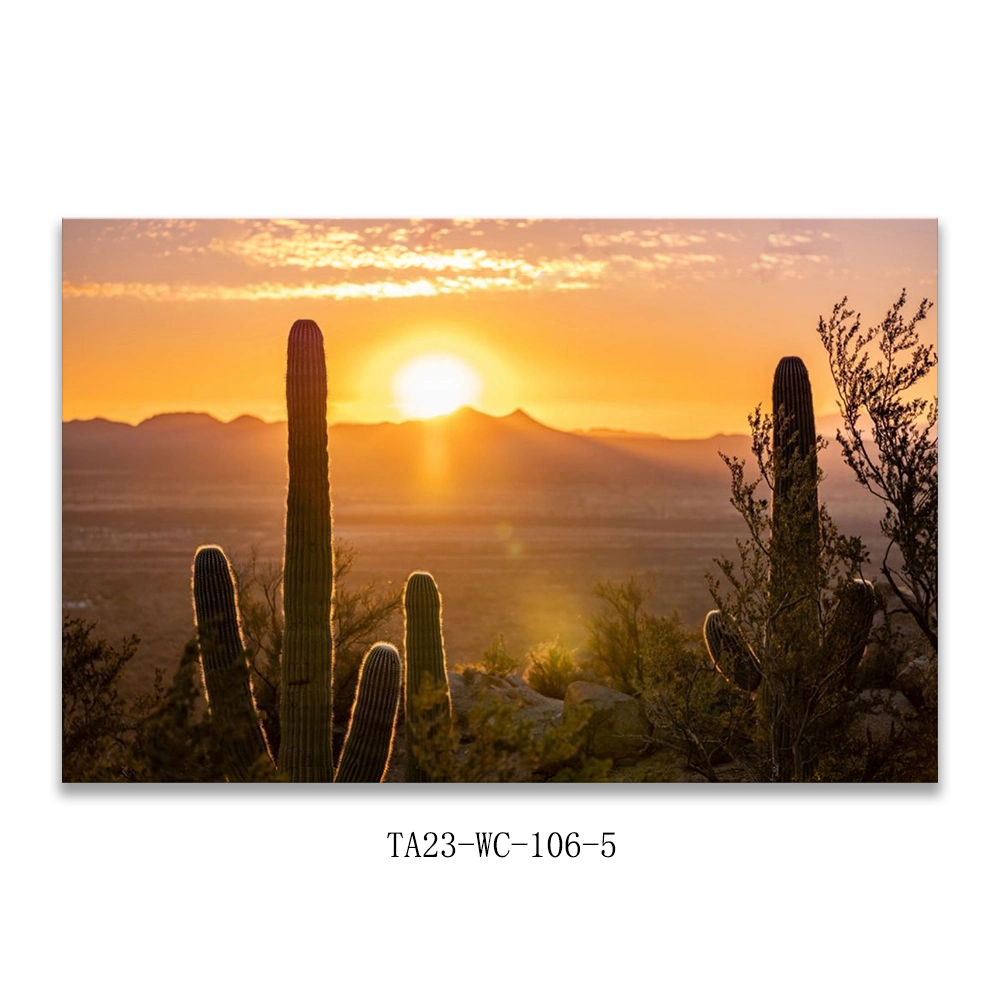 Oase und Wüste Landschaft Benutzerdefinierte Leinwand Druck Gemälde dekorative Wand Art Digital gedruckt für Hotel-Wohnzimmer Dekor