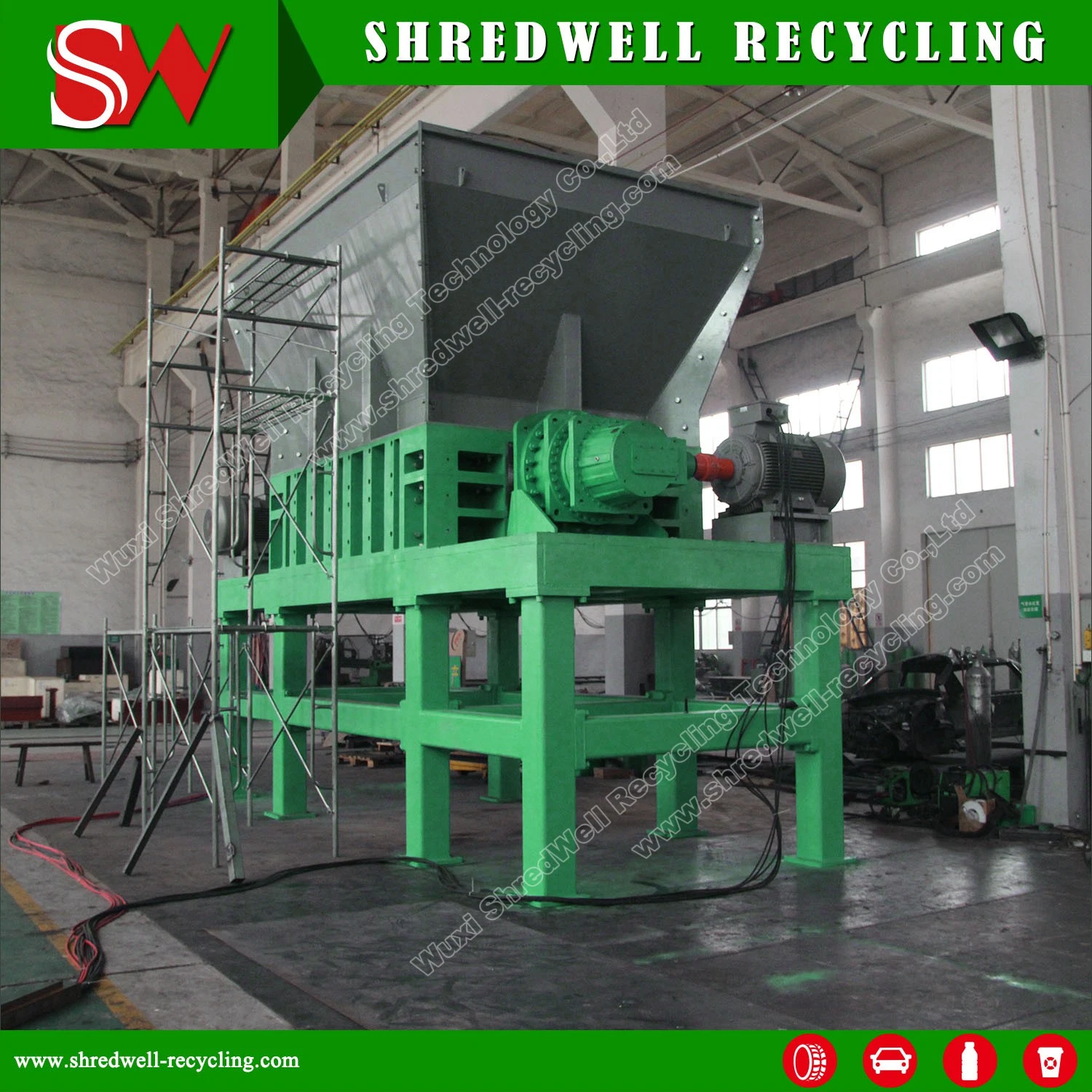 Shredding Machine Recycling Shredder Crushing Machine Tyre Shredder Cars Metal Shredder Machine