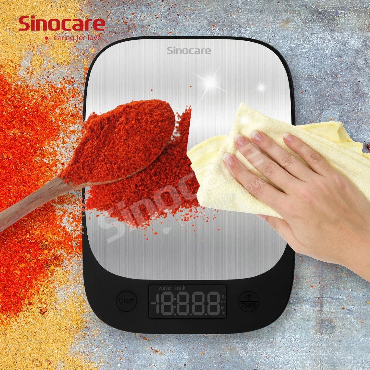 Sinocare Kitchen Scale LCD Precision Scale Electronic Jewelry Scales Weight Balance Kitchen Scale for Tea Baking Digital Weighing