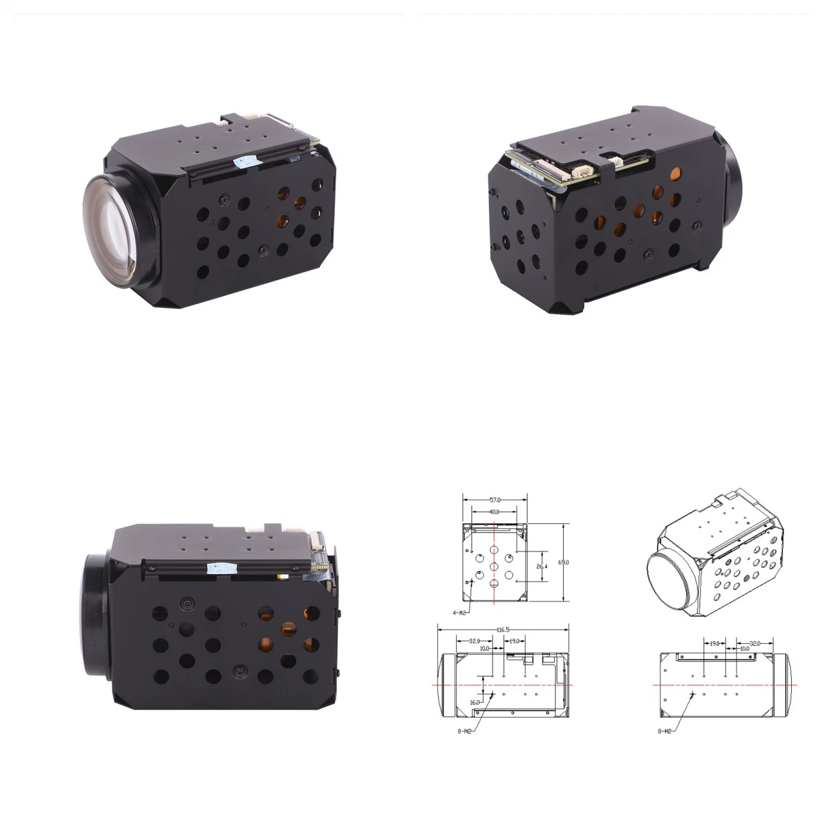 Af 25X Optical Zoom IP Camera Module with Eis