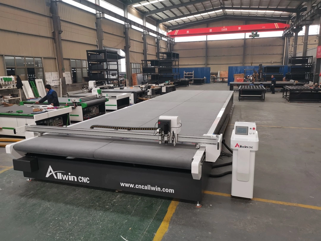 Ventana Allwin textil tejido automático de la cuchilla de Vibración Suprema CNC Máquina de corte de tela