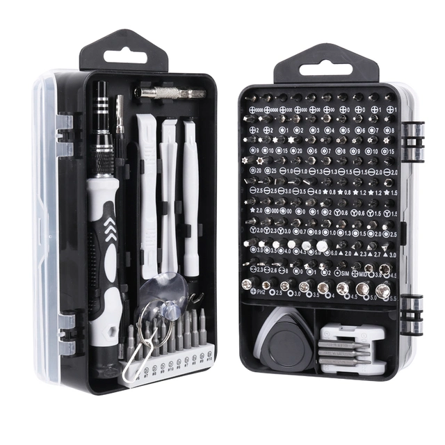 Screwdriver Set 138 in 1 Precision Torx Bits Magnetic Phillips Hex Bit Set Mobile Phone Repair Hand Tools Kit Portable