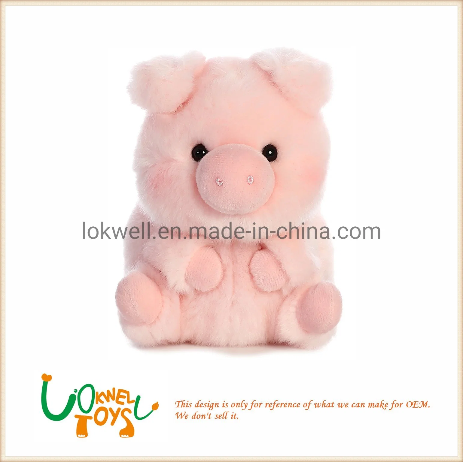 Plush & Stuffed Pig Toys with White Wing