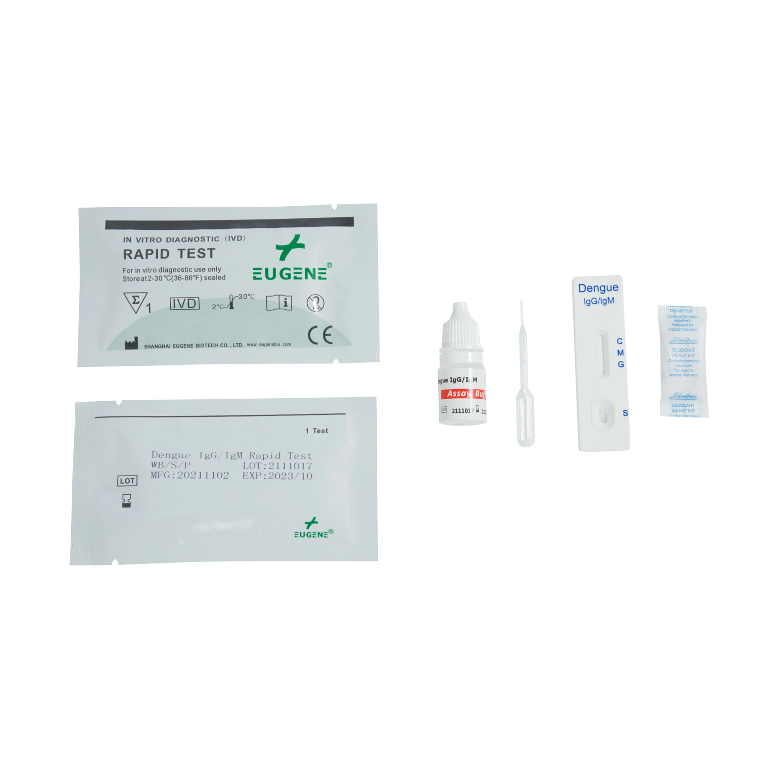 Wholesale/Supplier CE ISO Approved Igg and Igm Antibodies to Dengue Virus 3-Line Test