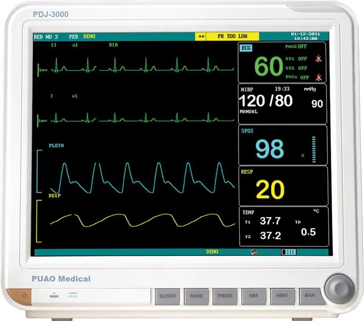 Pdj-3000 Multi-Parameter Patient Monitor