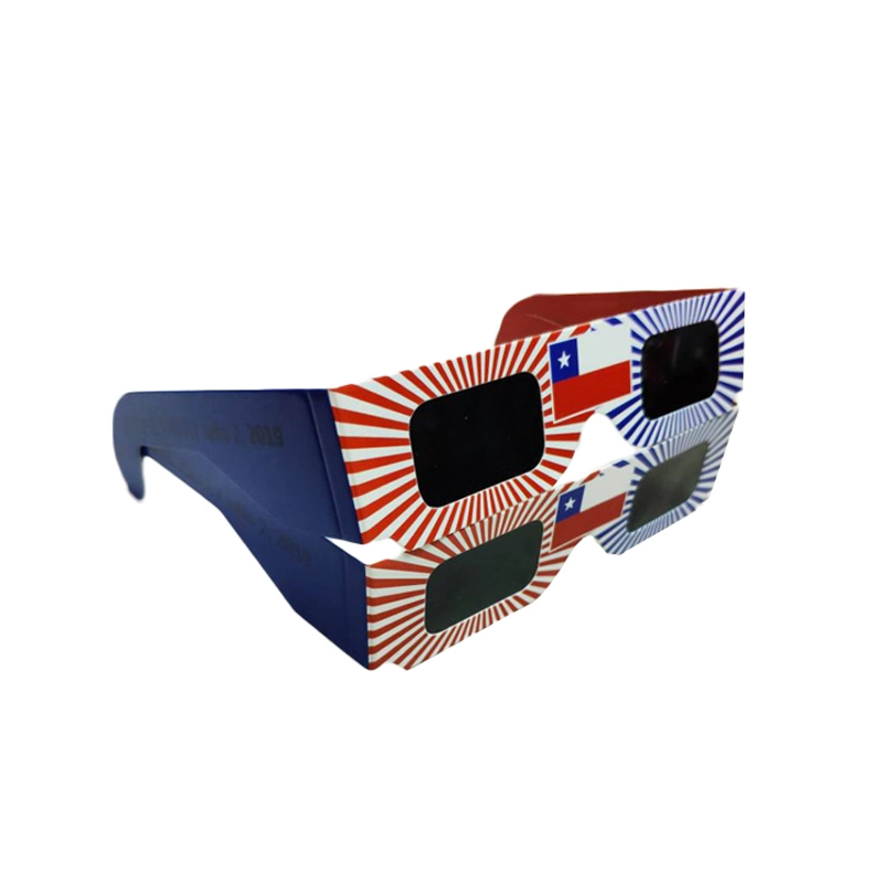 3D Folding Paper Solar Eclipse Frames Glasses with ISO CE Certification for Adult Kids