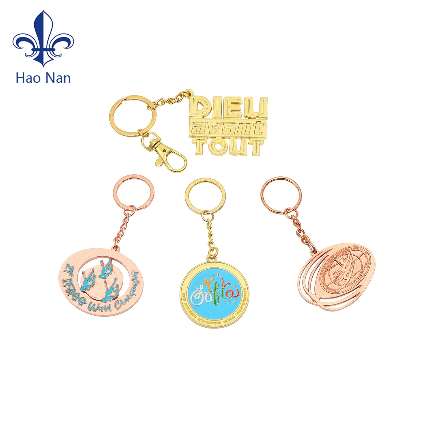 Wholesales Promotional Custom 3D Metal Key Chain for Souvenir Gift