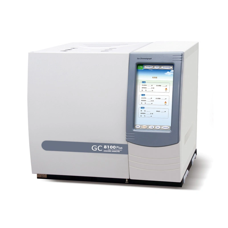 Gc8100plus cromatógrafo de gases de la pantalla táctil a color máquina instrumento cromatógrafo de gases Analizador