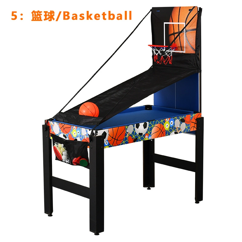 48 Zoll Multi Game Tisch mit Pool Fußball Air Hockey Basketball und Tischtennisplatte