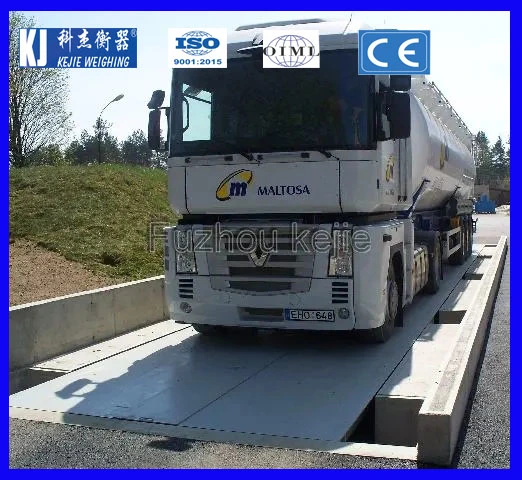 ميزان شاحنة/ميزان وزن متنقل بطول 3 م × 18 م من مصنع Kejie الصيني لتطبيق السيارات الصناعية
