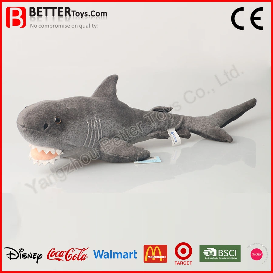 Custom Promotion Gift Soft Plush Shark Toy Stuffed Marine Animal