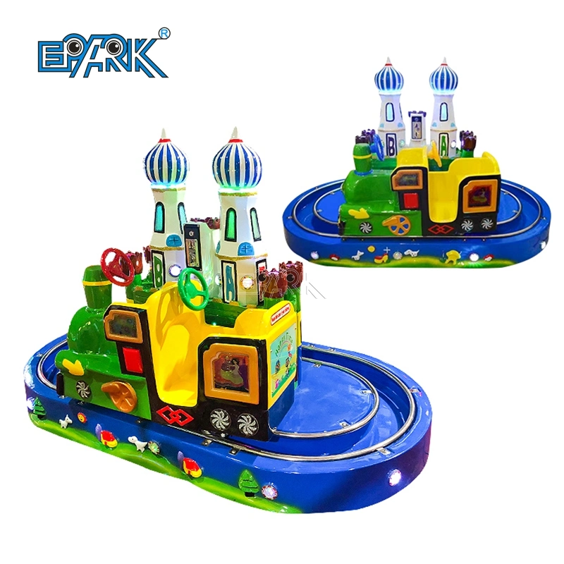 Juegos de máquinas de juego de tren Round Castle Kiddie Ride a la venta