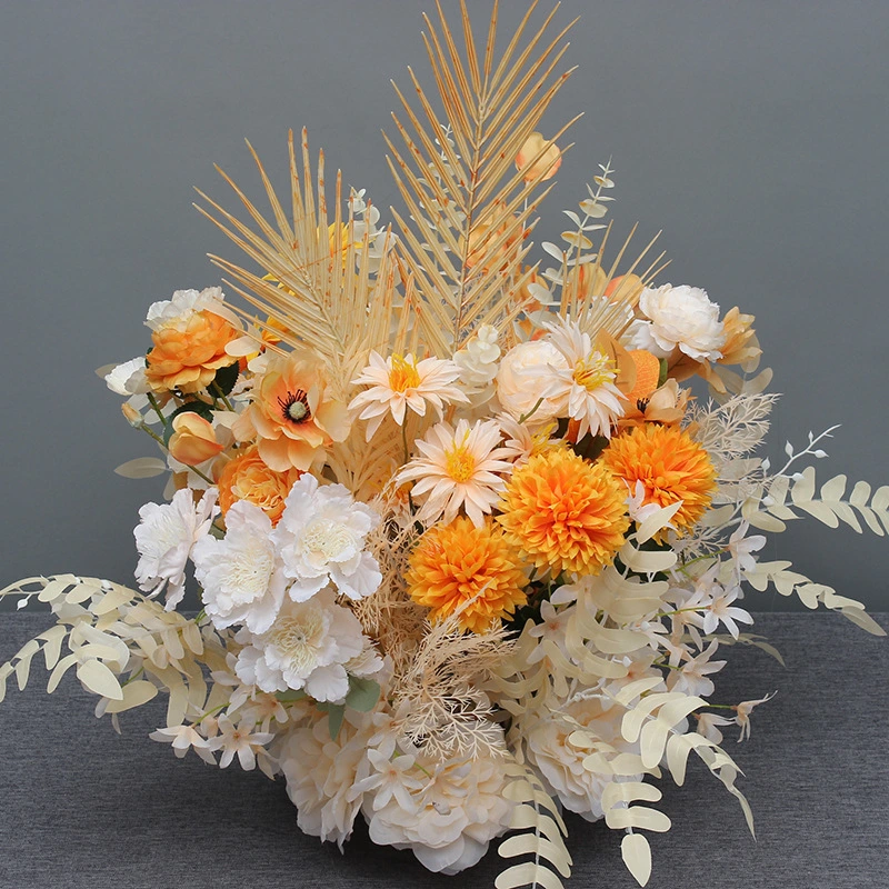 قطع الزهور المركزية لزينة عرس الطاولة عداء زهرة اصطناعية